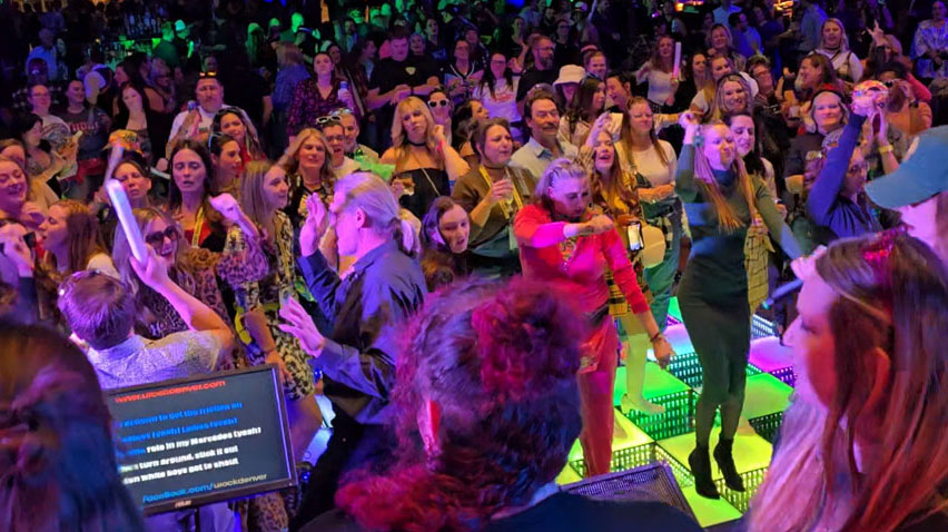 Interactive corporate entertainment at a Vail Mountain Summit retreat by U Rock